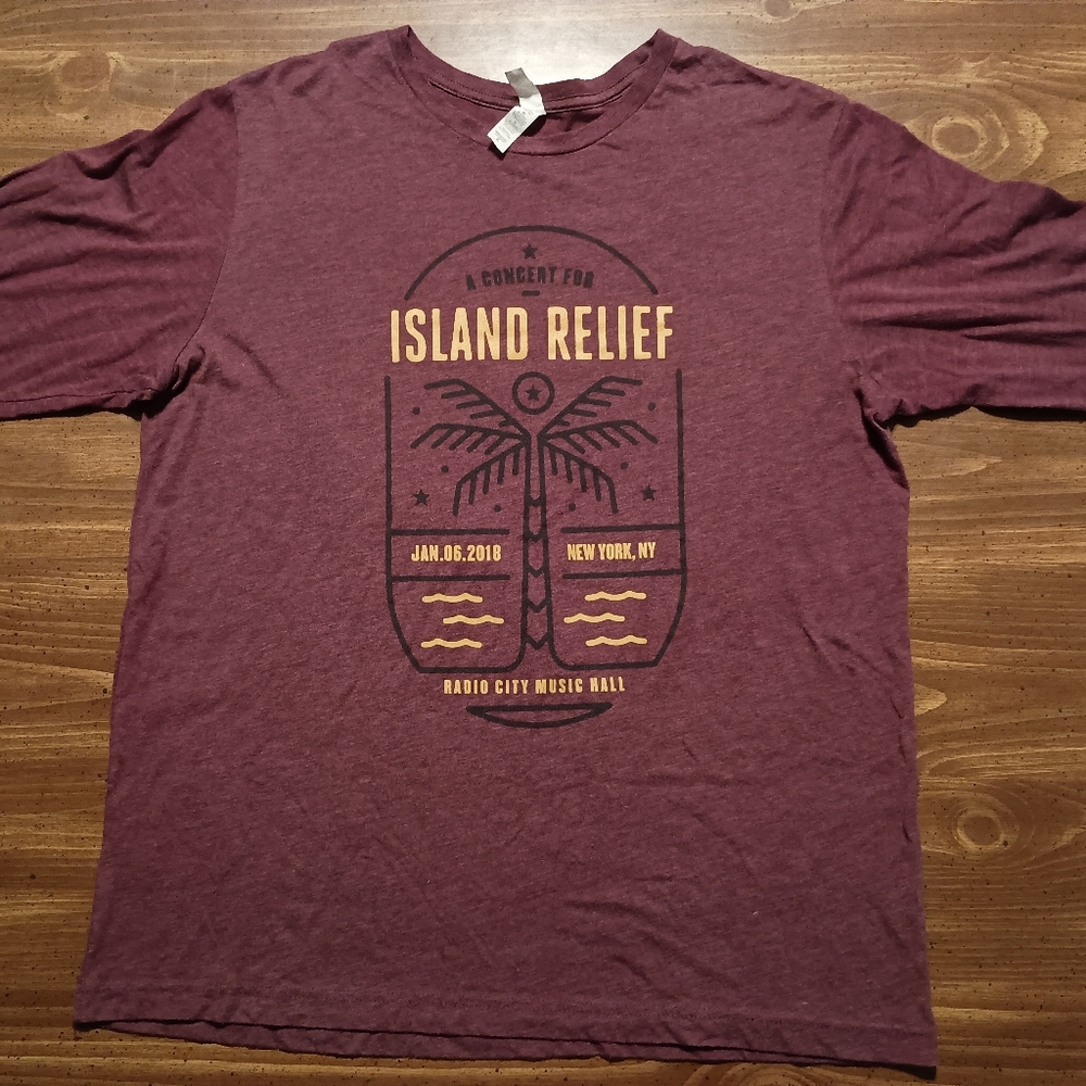 DAVE MATTHEWS TREY ANASTASIO CONCERT T-SHIRT LS - XL // Island Relief Rare Tee